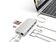 Satechi USB-C Multiport Adapter, 4K HDMI, USB 3, Ethernet, (micro)SD, silber
