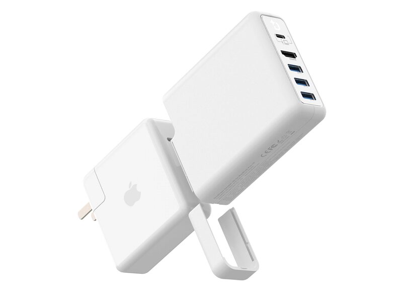 DockCase P1 HD , Netzteil-Adapter für MacBook Pro 15“, 87 W, weiß