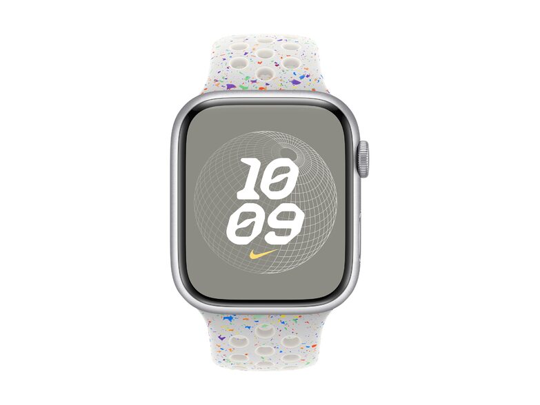 Apple Nike Sportarmband, für Apple Watch 45 mm, S/M, pure platinum