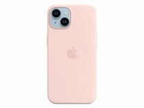 Apple iPhone Silikon Case mit MagSafe, für iPhone 14, kalkrosa