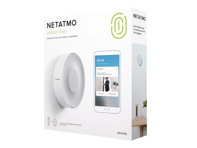 Netatmo Smarte Innen-Alarmsirene, Bluetooth, weiß