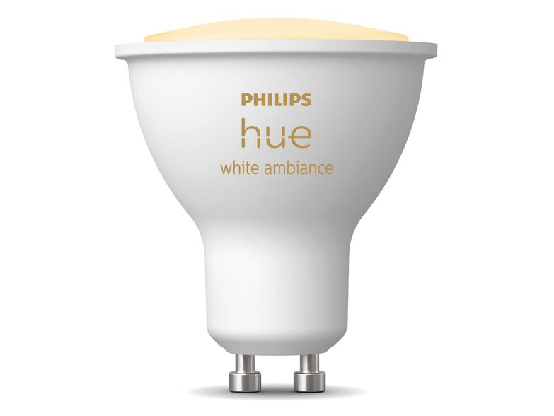 Philips Hue White Ambiance-Lampe, GU10 Glühbirne, 350 lm