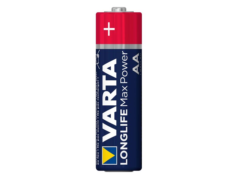Varta Longlife Max Power, 1,5 Volt AA Batterie, Alkali Mangan