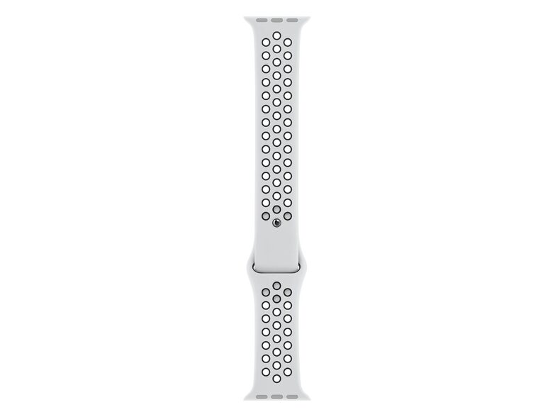 Apple Nike Sportarmband, für Apple Watch 40 mm, Kunststoff, platinum/schwarz