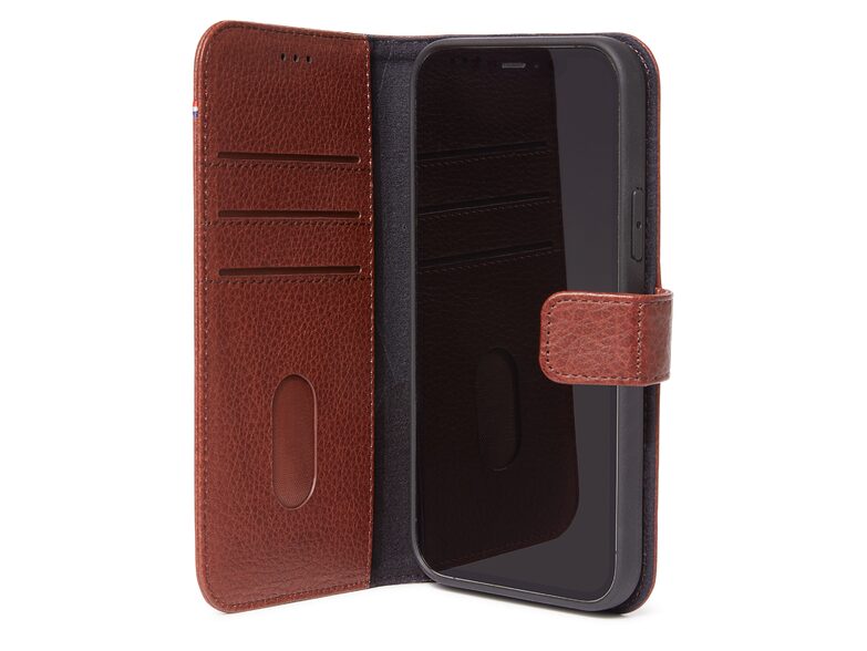 Decoded Detachable Wallet, Leder-Schutzhülle für iPhone 13 mini, MagSafe, braun
