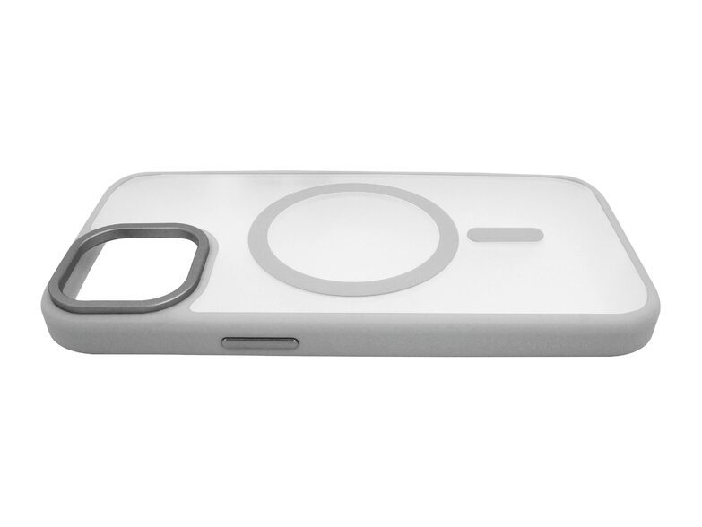 Networx Hybrid-Magnet-Case, Schutzhülle für Apple iPhone 15 Plus, grau