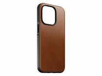 Nomad Modern Case, Leder-Schutzhülle für iPhone 14 Pro, mit MagSafe, braun