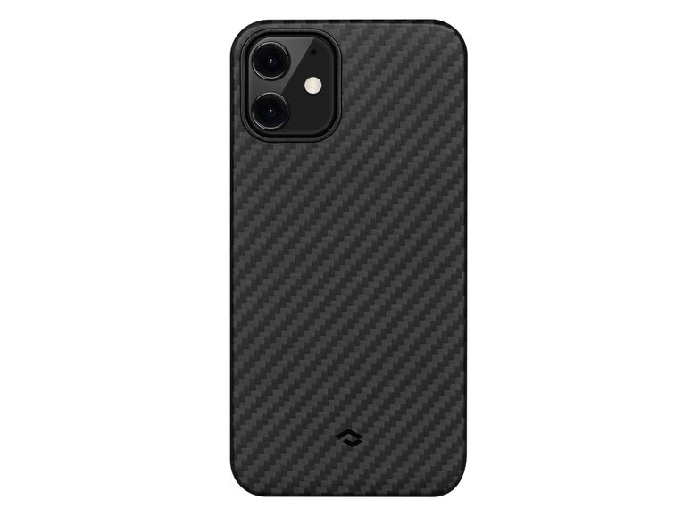 Pitaka MagEZ Case, Schutzhülle für iPhone 12, MagSafe, Aramidfaser, schwarz