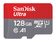 SanDisk Ultra microSDXC, 128 GB Speicherkarte, Kl. 10, UHS-1, inkl. SD-Adapter