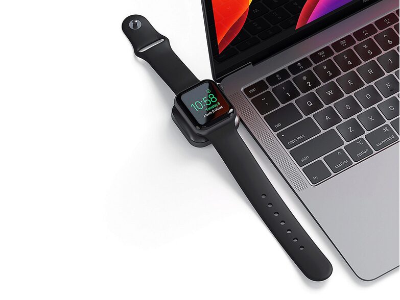Satechi USB-C Magnetic Charging Dock, Lade-Dock für Apple Watch, USB-C, grau