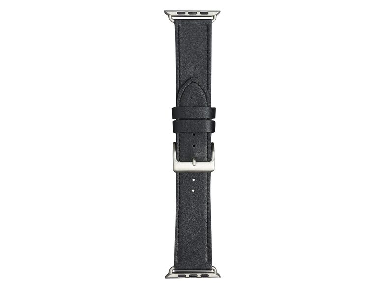 dbramante1928 Copenhagen Watch-Strap, Apple Watch 42/44/45/49mm, schwarz/silber