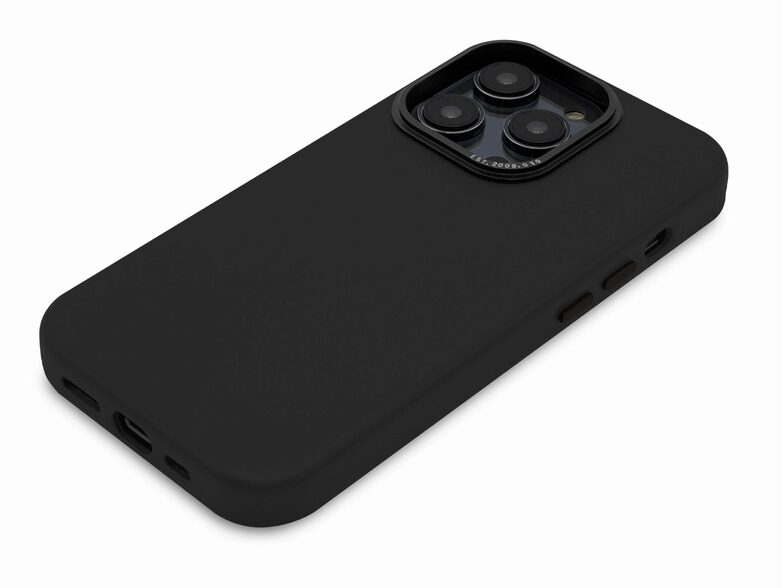 Decoded Back Cover, Leder-Schutzhülle für iPhone 14 Pro, mit MagSafe, schwarz