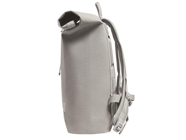 Got Bag Rolltop Lite, Rucksack für MacBook bis 15", aus Meeresplastik, grau