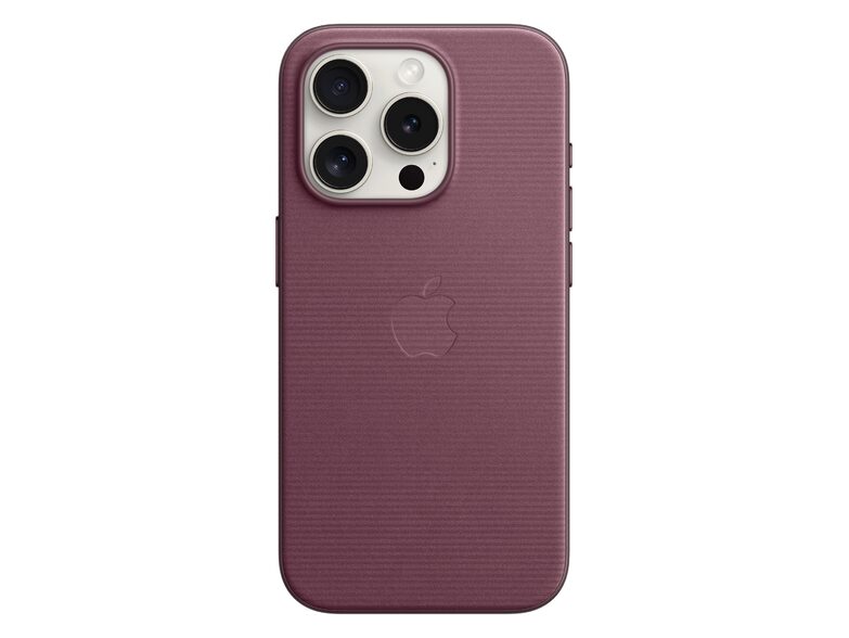 Apple iPhone Feingewebe Case mit MagSafe, für iPhone 15 Pro, mulberry