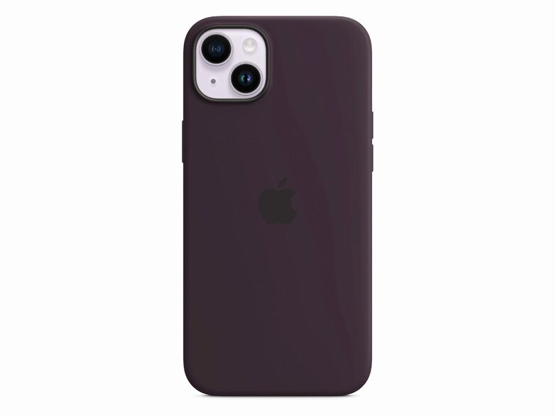 Apple iPhone Silikon Case mit MagSafe, für iPhone 14 Plus, holunder