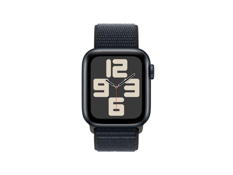 Apple Watch SE (2023), Cell., 40 mm, Alu. mitternacht, Sport Loop mitternacht