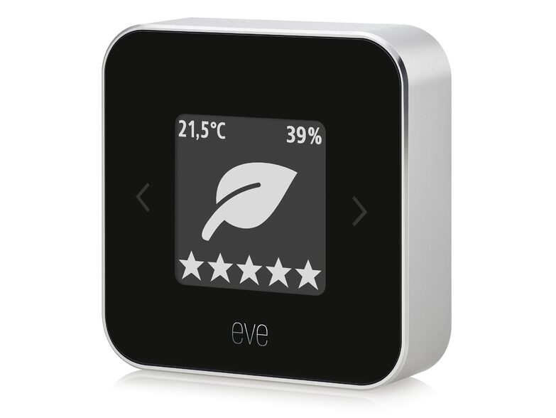 Eve Room, kabelloser Raumklimasensor für iPhone/iPad, Bluetooth, schwarz