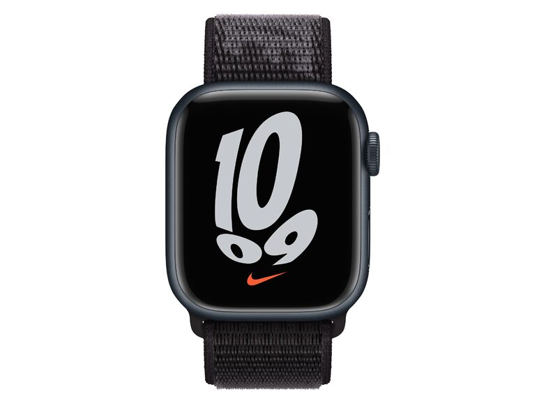 Apple Nike Sport Loop, für Apple Watch 41 mm, Nylon, schwarz