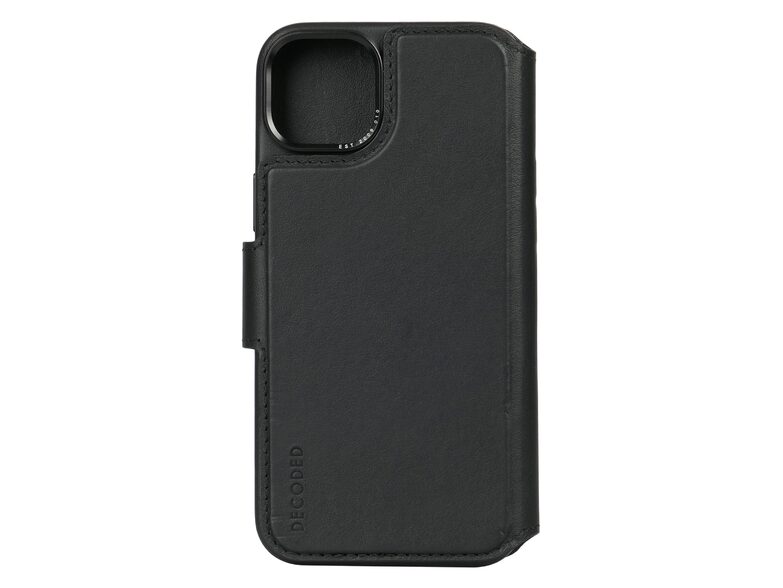 Decoded Detachable Wallet, 2in1 Leder-Schutzhülle, iPhone 15, MagSafe, schwarz
