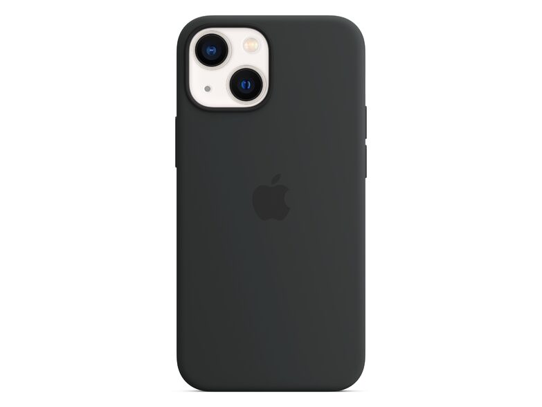 Apple iPhone Silikon Case mit MagSafe, für iPhone 13 mini, mitternacht