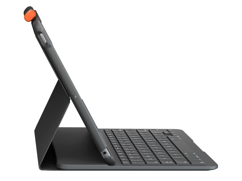 Logitech Slim Folio, Tastatur-Case für iPad 10,2" (2019/21), Bluetooth, graphit