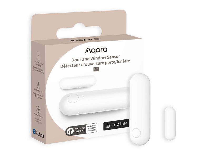Aqara Door & Window Sensor P2, smarter Kontaktsensor, Thread, Matter, Homekit