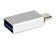 Networx Adapter USB-C auf USB 3.0, Typ A, Aluminium, silber