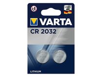 Varta Knopfzellen Electronics CR2032, 3-Volt-Batterien, 2er-Pack, Lithium