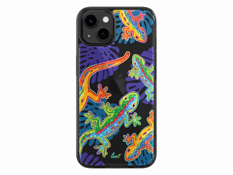 LAUT Crystal Palette Lizard, Schutzhülle für iPhone 14 Plus, bunt