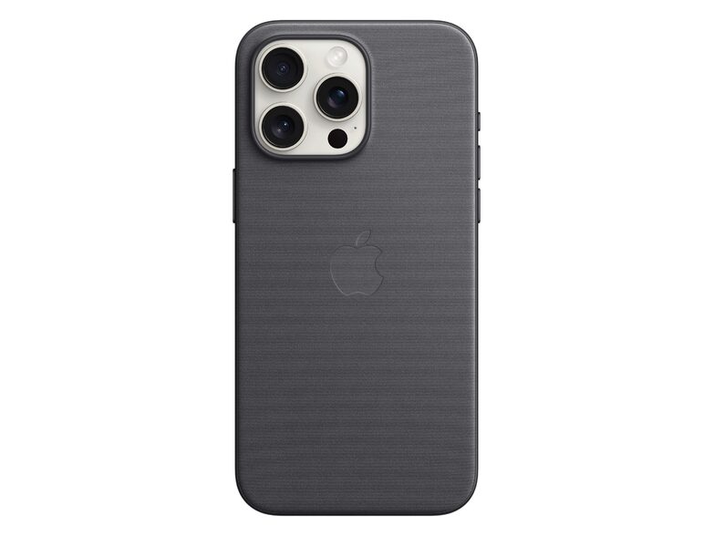 Apple iPhone Feingewebe Case mit MagSafe, für iPhone 15 Pro Max, schwarz