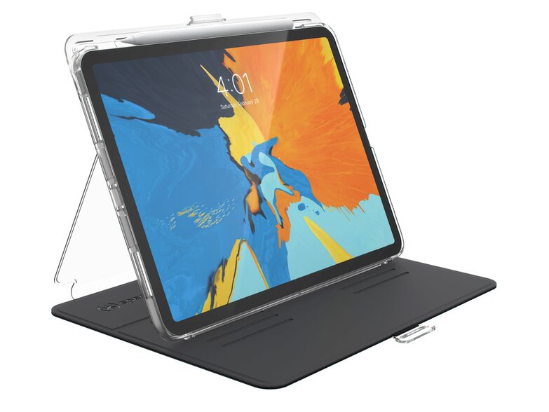 Speck Balance Folio Clear, Schutzhülle für iPad Pro 11", schwarz