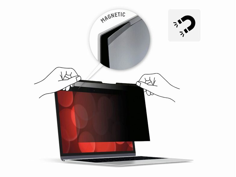 Displex Blickschutzfilter, magnetische Folie für MacBook Pro 16,2"
