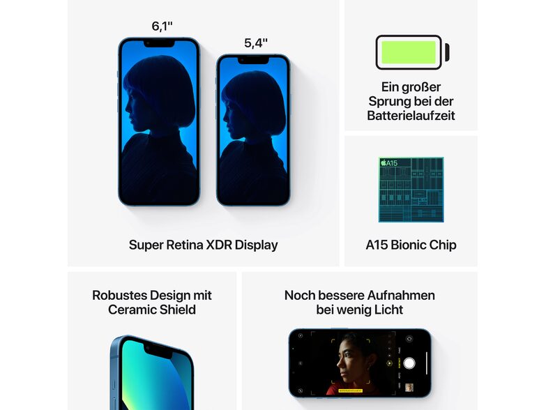 Apple iPhone 13, 512 GB, blau