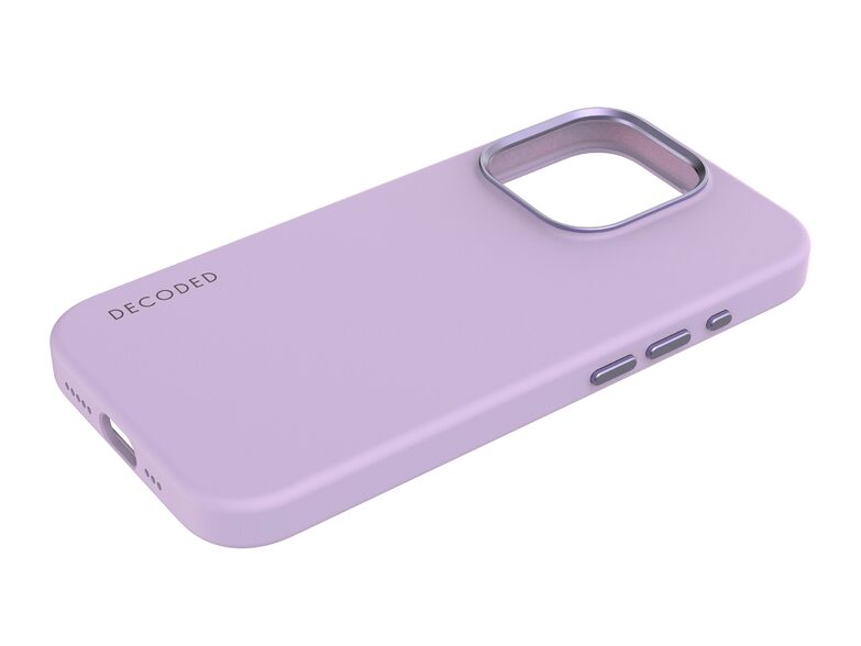 Decoded Silicone Back Cover, Schutzhülle für iPhone 15 Pro, MagSafe, lavendel
