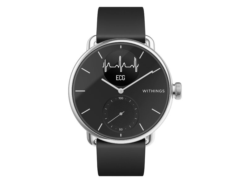 Withings ScanWatch, Hybrid-Smartwatch, 38 mm, schwarz