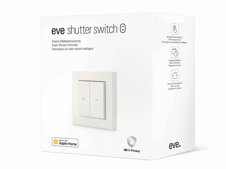 Eve Shutter Switch, Smarte Rollladensteuerung, Homekit, weiß