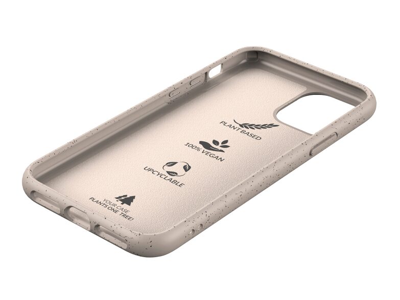 Woodcessories Bio Case, Schutzhülle für iPhone 11, aus Bio-Kunststoff, rose
