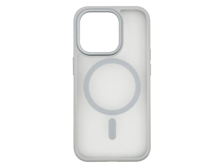 Networx Hybrid-Magnet-Case, Schutzhülle für Apple iPhone 15 Pro, grau
