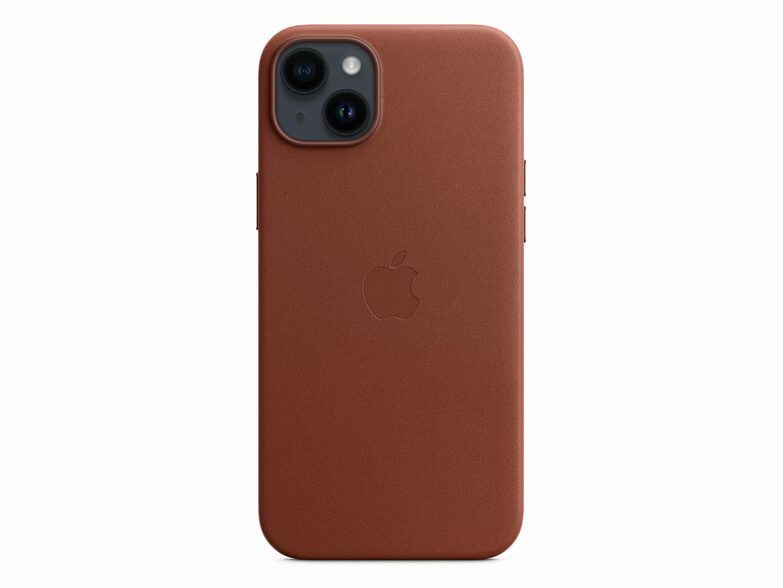 Apple iPhone Leder Case mit MagSafe, für iPhone 14 Plus, umbra