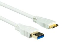 Networx USB 3.0 Kabel Typ A auf Micro B, 2 m, weiß