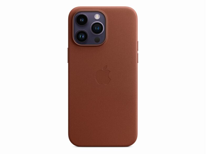 Apple iPhone Leder Case mit MagSafe, für iPhone 14 Pro Max, umbra