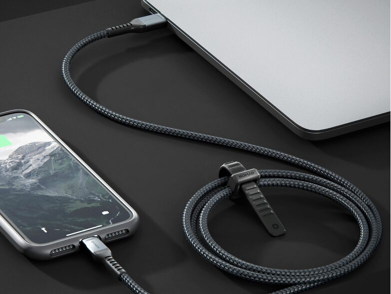Nomad Rugged Kabel, USB-C auf Lightning, für iPhone/iPad, 1,5 m, schwarz