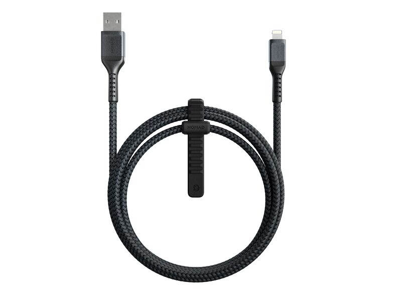 Nomad Rugged Kabel, USB-A auf Lightning, für iPhone/iPad, 1,5 m, schwarz