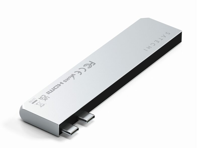 Satechi USB-C Pro Hub Slim (M2), USB 4/HDMI/USB-A/C/SD, silber