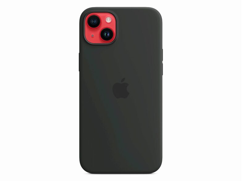 Apple iPhone Silikon Case mit MagSafe, für iPhone 14 Plus, mitternacht