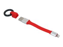Networx Lightning Tiny-Kabel, USB auf Lightning, Schlüsselring, 11,5 cm
