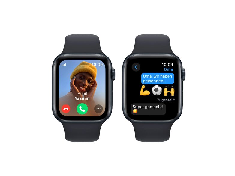 Apple Watch SE (2023), Cell., 44 mm, Alu. mitternacht, Sportb. mitternacht, M/L