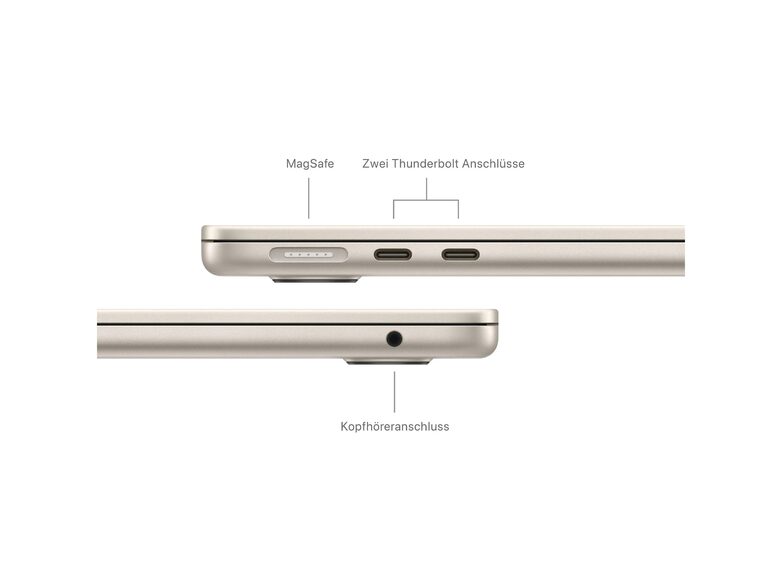 Apple MacBook Air Ret. 13", M3 8C CPU, 16 GB RAM, 512 GB SSD, polarstern
