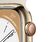 Apple Watch Series 8, GPS & Cellular, 41 mm, Edelstahl gold, Sportb. polarstern