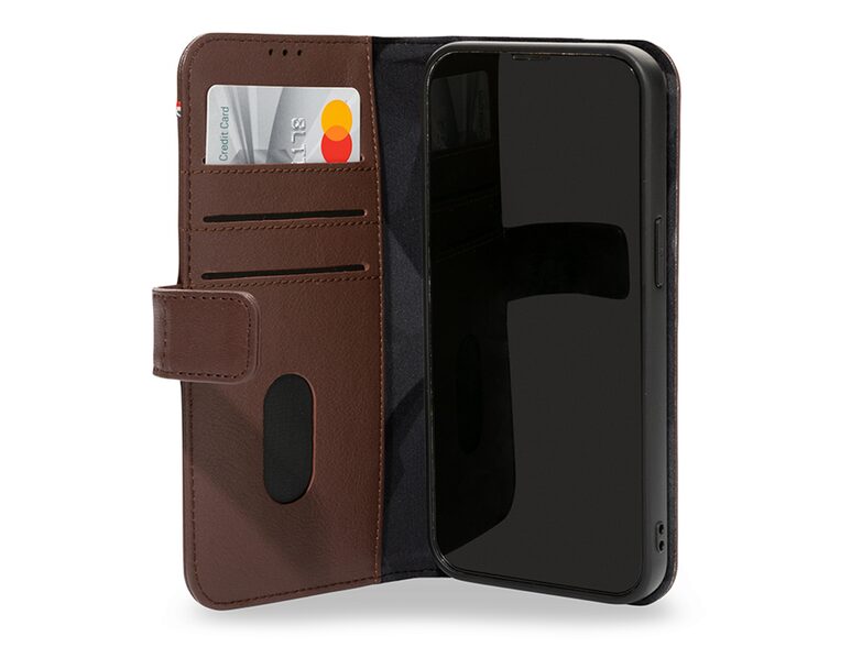Decoded Detachable Wallet, Leder-Hülle für iPhone 13 Pro, MagSafe, braun